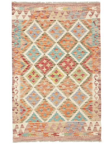 Kilim Pakistan abbronzatura e grigio tenue 80x124