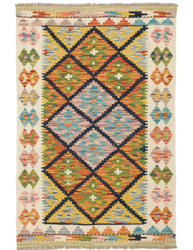 Kilim Pakistan abbronzatura e terra di siena 79x123