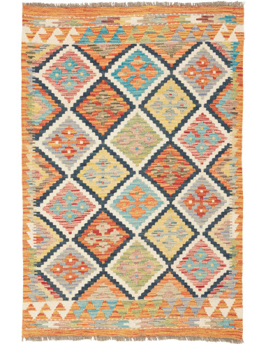 Kilim Pakistan abbronzatura e grigio ardesia scuro 83x121