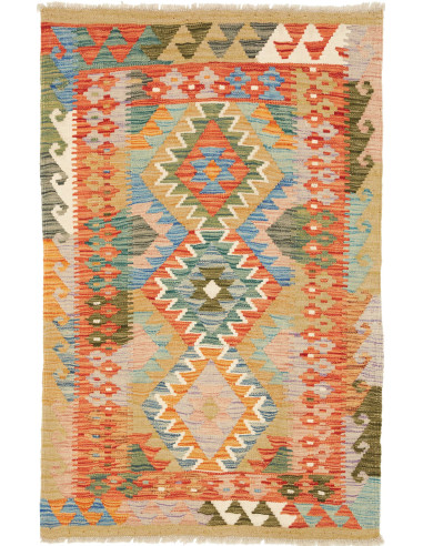 Kilim Pakistan abbronzatura e gainsboro 81x125