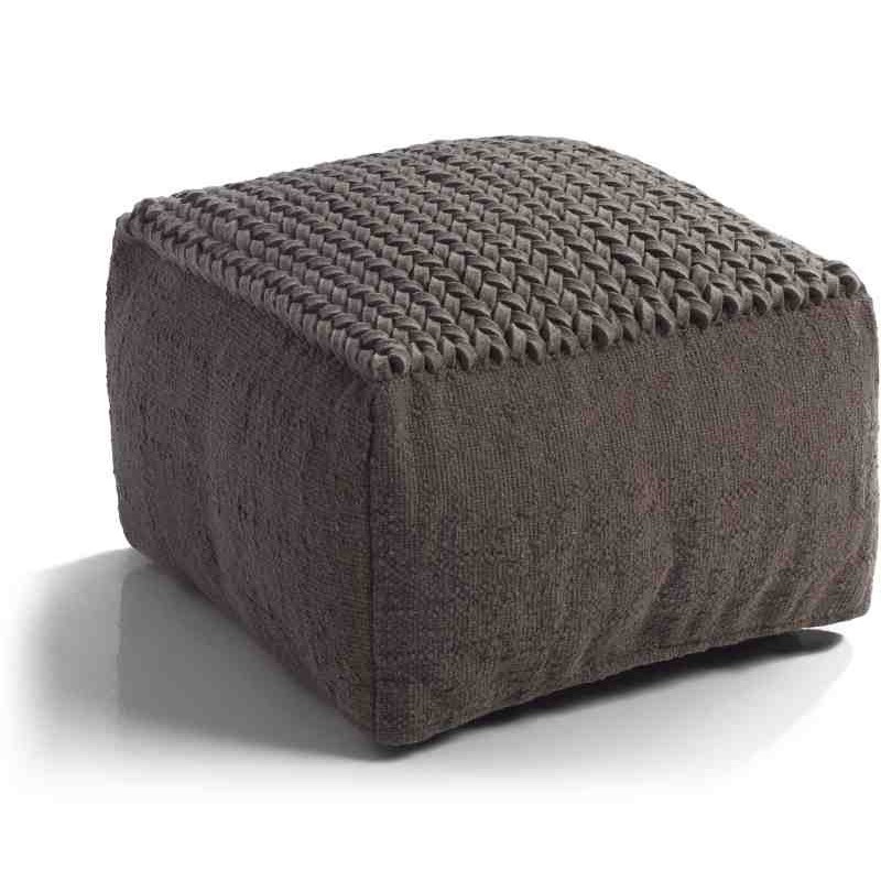 Tappeto Sitap Puff Helen Taupe 60X60X35