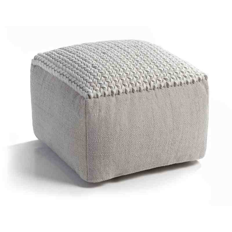 Tappeto Sitap Puff Helen White 60X60X35