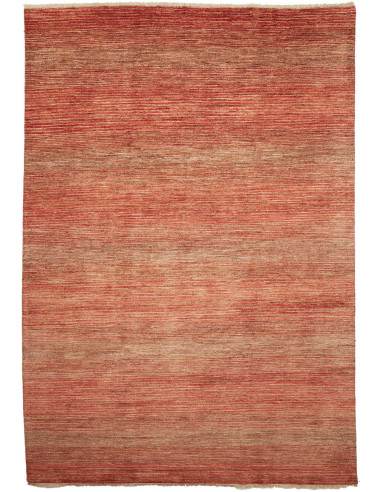Gabbeh Moderno Pakistan rosso indiano e rosso indiano 78x125