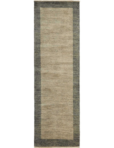 Gabbeh Moderno Pakistan grigio e grigio ardesia scuro 79x299