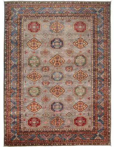 Kazak Fine Pakistan grigio e marrone sella 277x374
