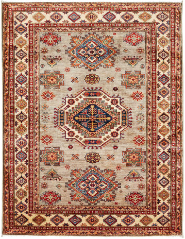 Kazak Fine Pakistan abbronzatura e grigio ardesia scuro 154x200