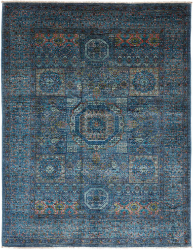 Mamlouk Pakistan grigio ardesia scuro e grigio ardesia scuro 150x200