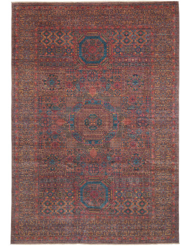 Mamlouk Pakistan grigio tenue e verde oliva scuro 197x292