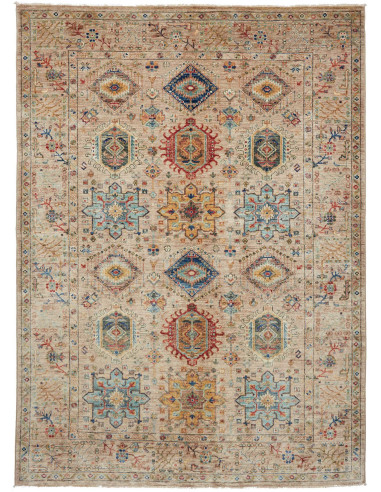 Tribal Pakistan marrone rosato e grigio ardesia scuro 169x235