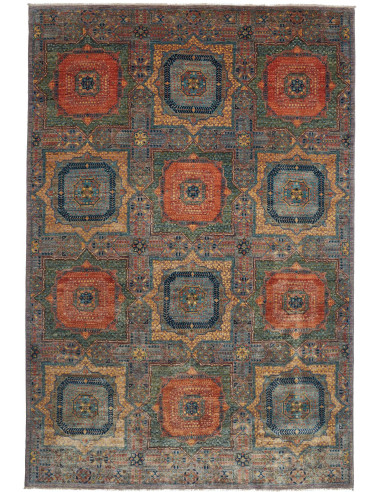 Mamlouk Pakistan grigio tenue e grigio tenue 202x302