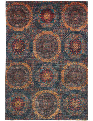 Mamlouk Pakistan grigio tenue e marrone rosato 167x240