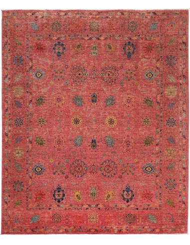 Shahi Fine Pakistan rosso indiano e grigio ardesia scuro 243x292