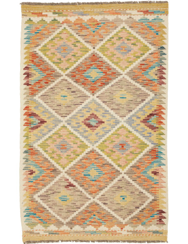Kilim Pakistan abbronzatura e terra di siena 82x131
