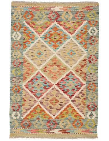 Kilim Pakistan abbronzatura e grigio ardesia scuro 81x122