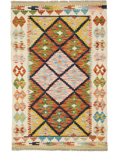 Kilim Pakistan abbronzatura e grigio ardesia scuro 82x124