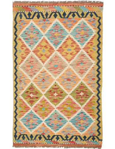 Kilim Pakistan abbronzatura e grigio ardesia scuro 81x127