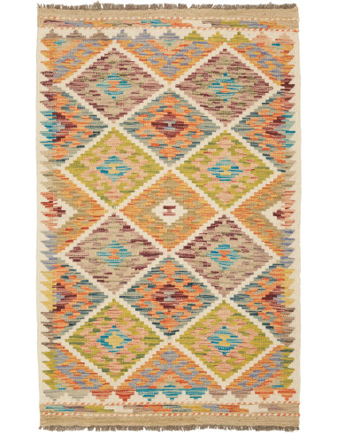 Kilim Pakistan abbronzatura e grigio ardesia scuro 80x126