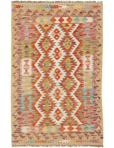 Kilim Pakistan abbronzatura e bianco antico 78x124