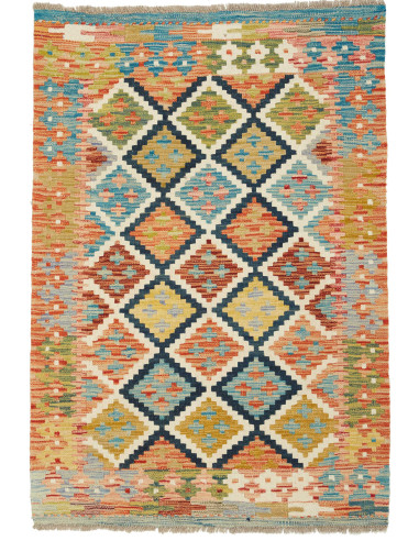 Kilim Pakistan abbronzatura e marrone 83x120