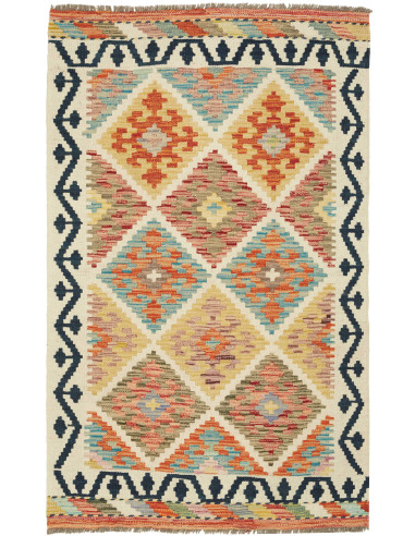 Kilim Pakistan abbronzatura e grigio ardesia scuro 83x129