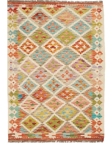Kilim Pakistan abbronzatura e terra di siena 86x123