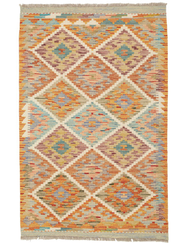 Kilim Pakistan abbronzatura e terra di siena 81x123
