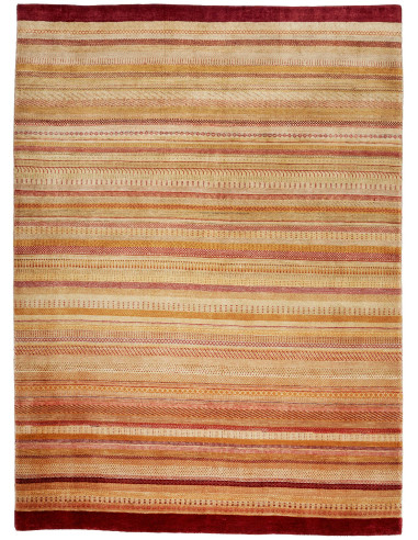 Gabbeh Fine Pakistan kaki scuro e abbronzatura 199x271