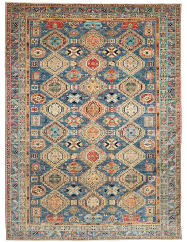 Kazak Fine Pakistan marrone rosato e marrone rosato 279x379