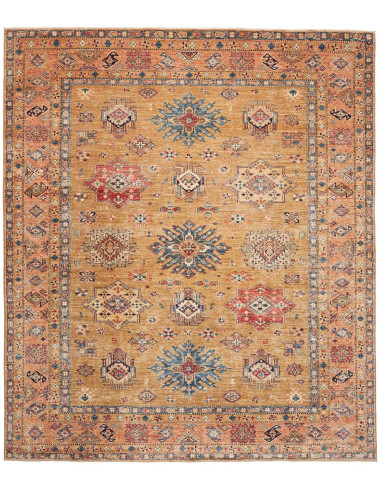 Kazak Fine Pakistan marrone rosato e grigio ardesia scuro 251x296