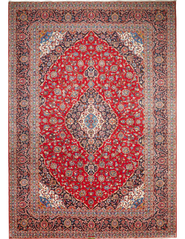 Ardakan Persia terra di siena e grigio ardesia scuro 250x355