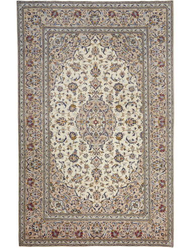 Kashan Persia grigio scuro e verde oliva scuro 190x298