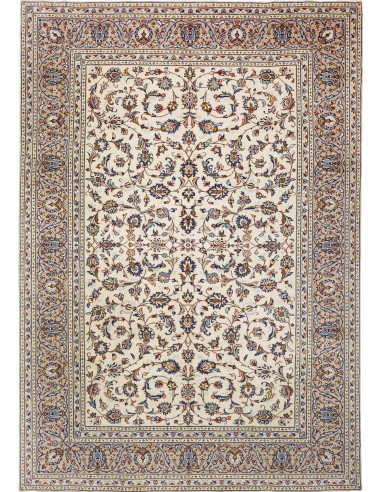 Kashan Persia argento e marrone sella 244x350