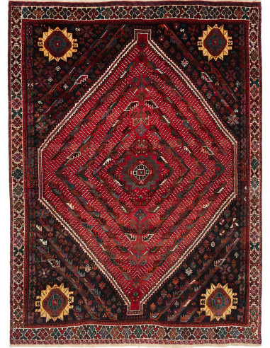 Shiraz Persia grigio ardesia scuro e marrone 177x240