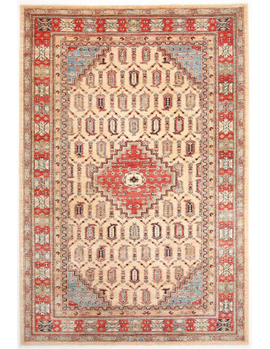 Kazak Fine Pakistan abbronzatura e terra di siena 206x299