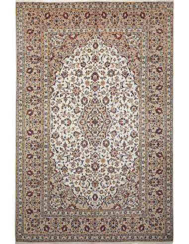 Kashan Persia grigio scuro e marrone sella 200x305