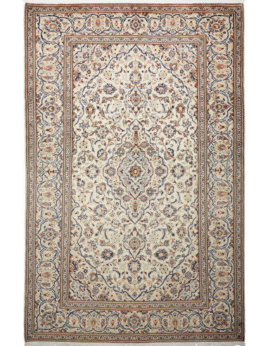 Kashan Persia argento e marrone sella 195x300