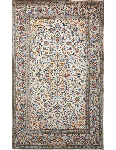 Kashan Persia argento e grigio ardesia scuro 194x316