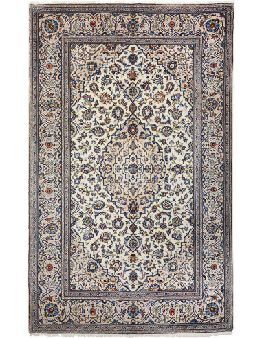 Kashan Persia argento e grigio ardesia scuro 196x312