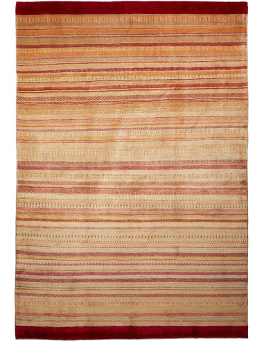 Gabbeh Fine Pakistan marrone rosato e marrone rossiccio 197x288