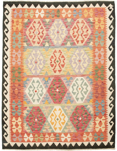 Kilim Pakistan abbronzatura e terra di siena 155x201