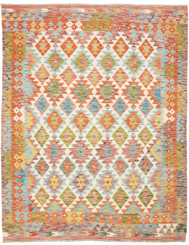 Kilim Pakistan abbronzatura e legno robusto 159x200