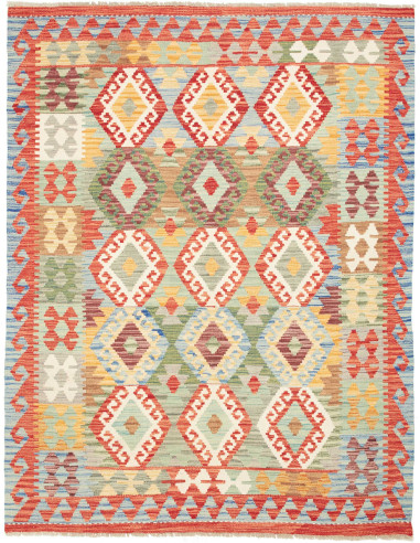 Kilim Pakistan abbronzatura e bianco antico 154x198