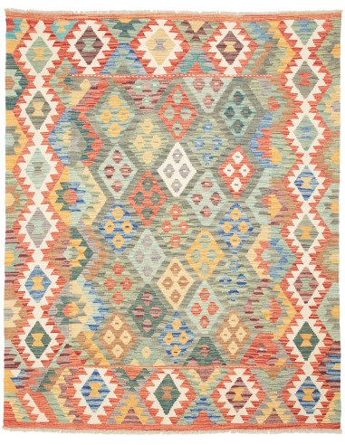 Kilim Pakistan abbronzatura e terra di siena 159x199