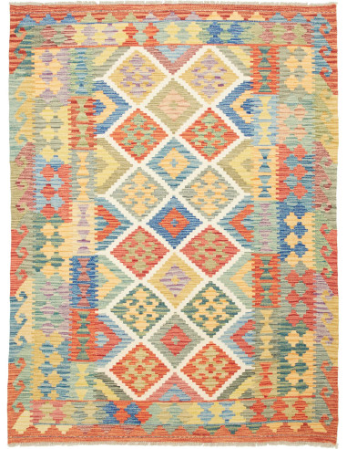 Kilim Pakistan abbronzatura e grigio tenue 151x200