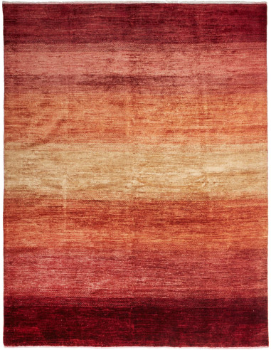 Gabbeh Moderno Pakistan rosso indiano e rosso indiano 171x224