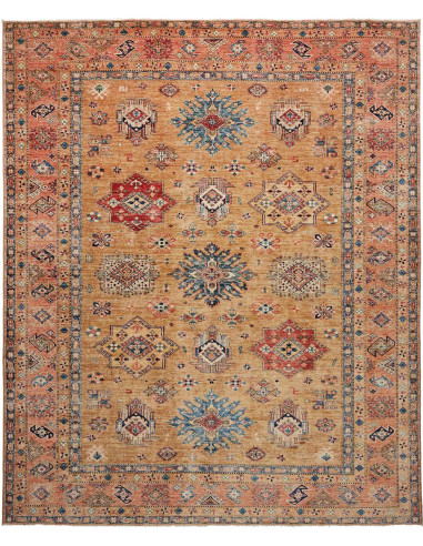 Kazak Fine Pakistan marrone rosato e grigio ardesia scuro 253x307
