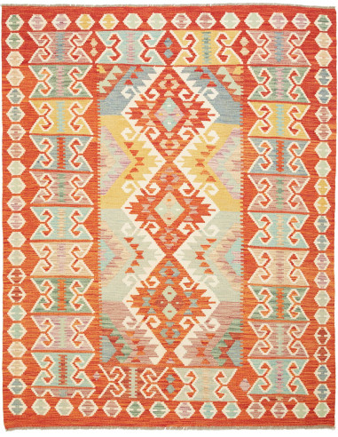 Kilim Pakistan abbronzatura e cioccolato 152x193