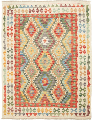 Kilim Pakistan abbronzatura e rosso indiano 151x193