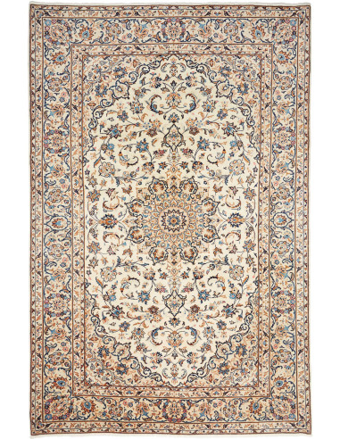 Kashan Persia grigio chiaro e grigio ardesia scuro 197x300