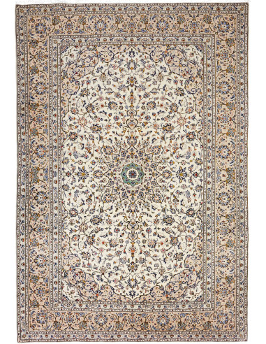 Kashan Persia grigio chiaro e verde oliva scuro 237x345